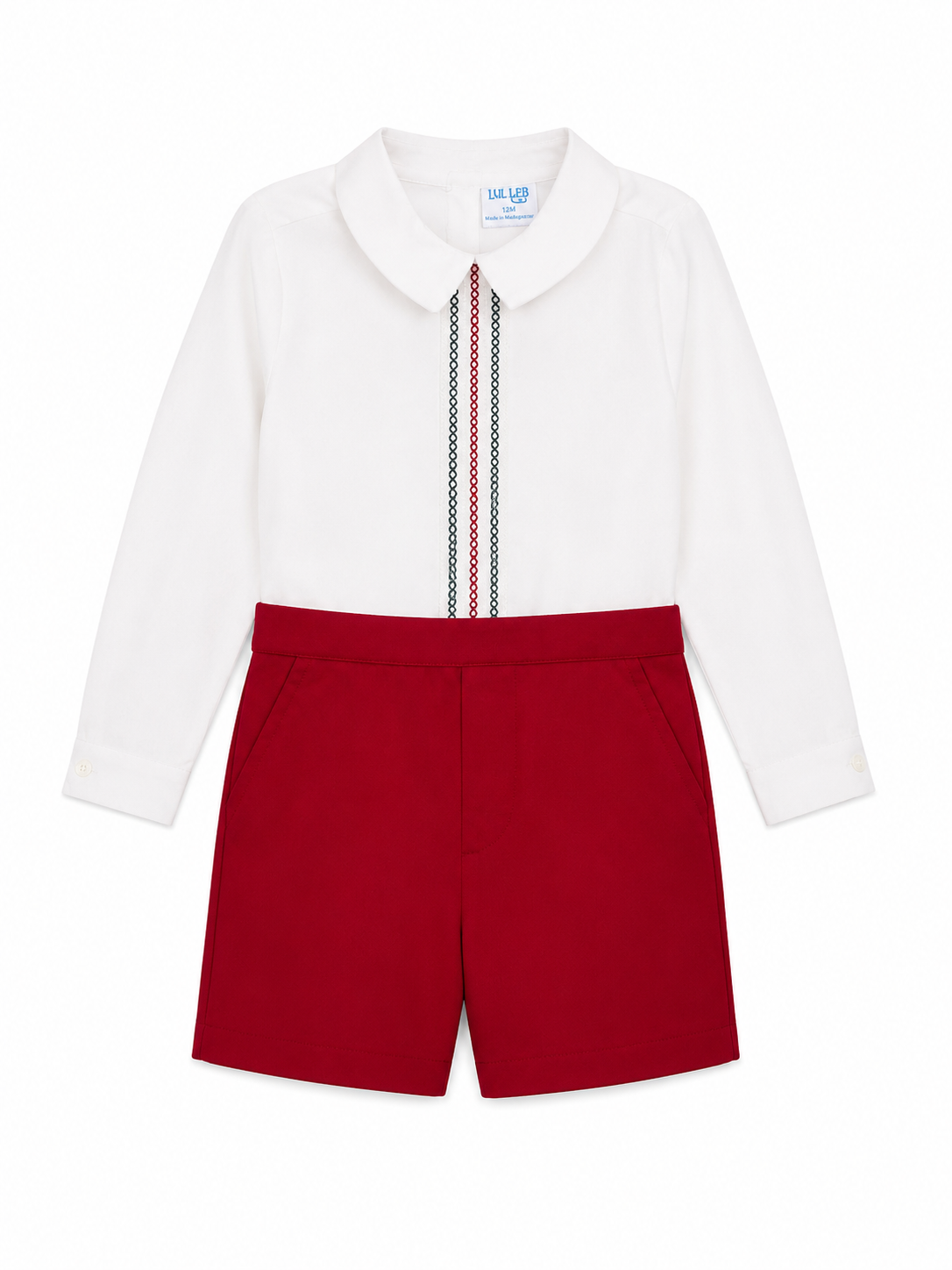 Red Knitted Velvet Set