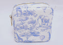 Blue Toile Print