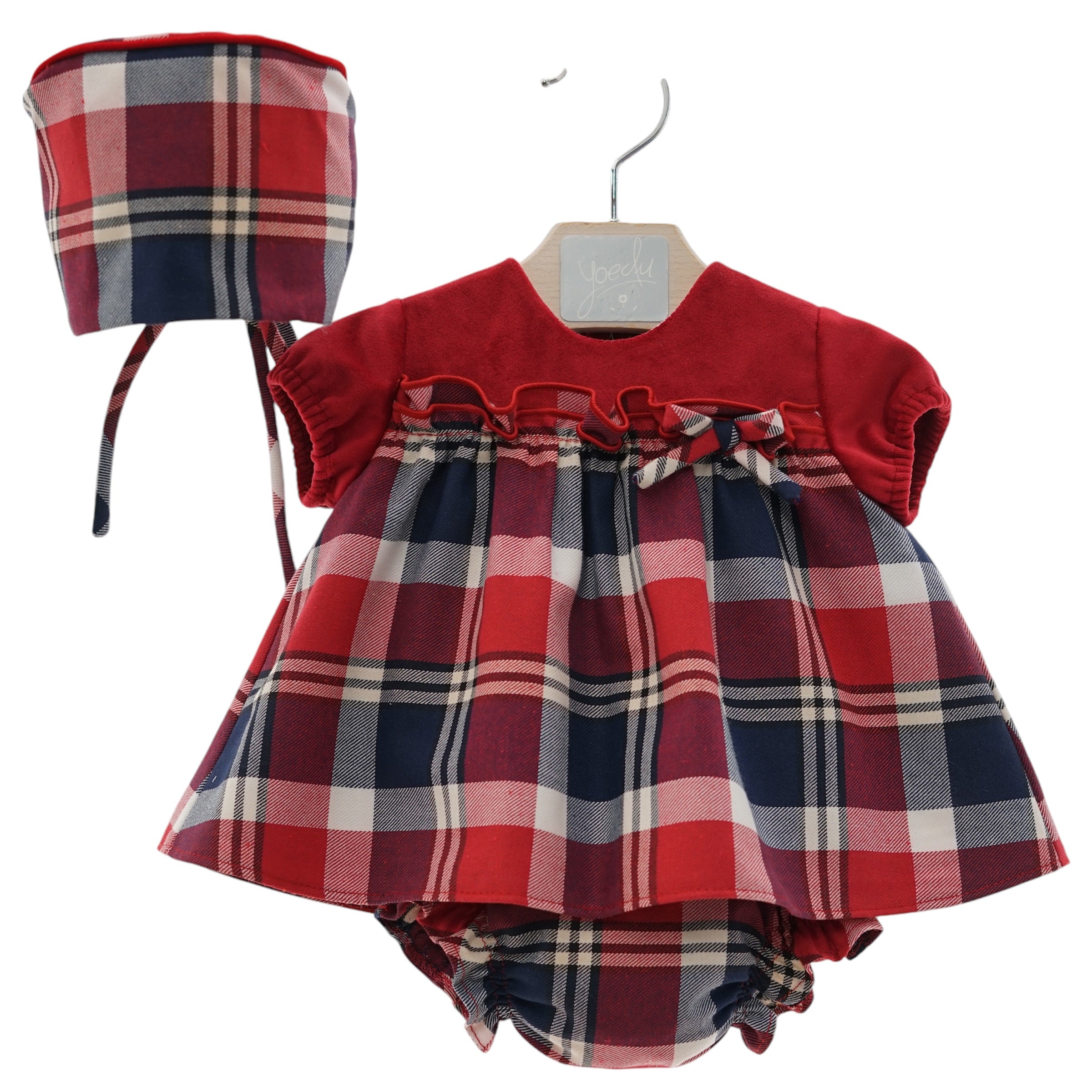 Red & Blue Baby Girl Dress