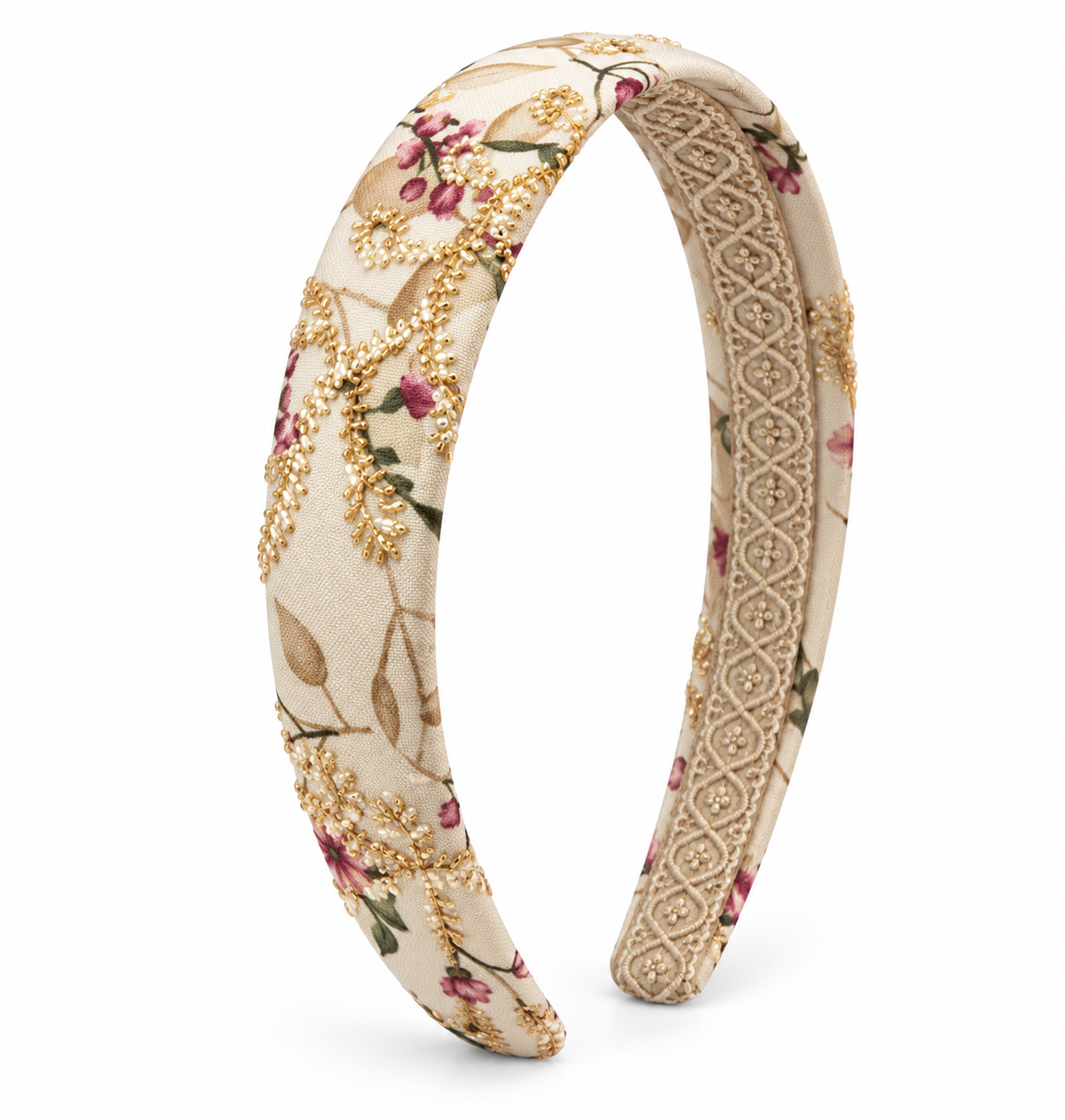 Ivory & Gold Headband