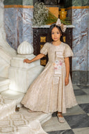 Elegant Golden Girl Dress