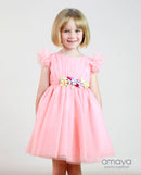 Pale Rose Flowers Dress