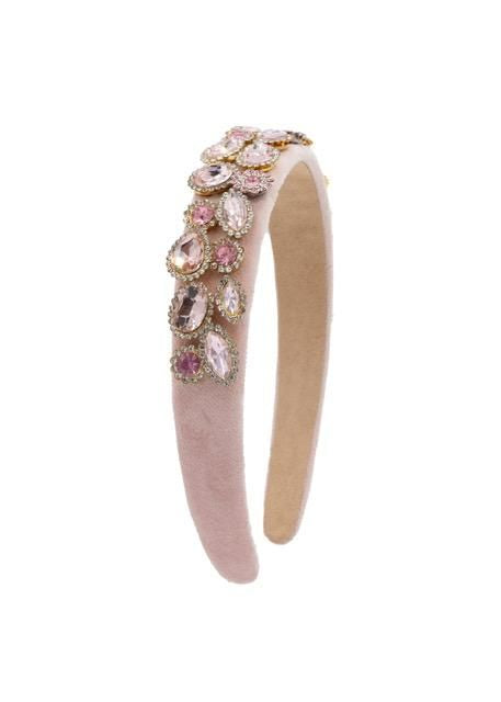 Full Jeweled Velvet Headband
