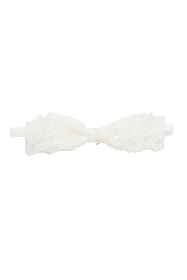 Heather Lace Wrap - White