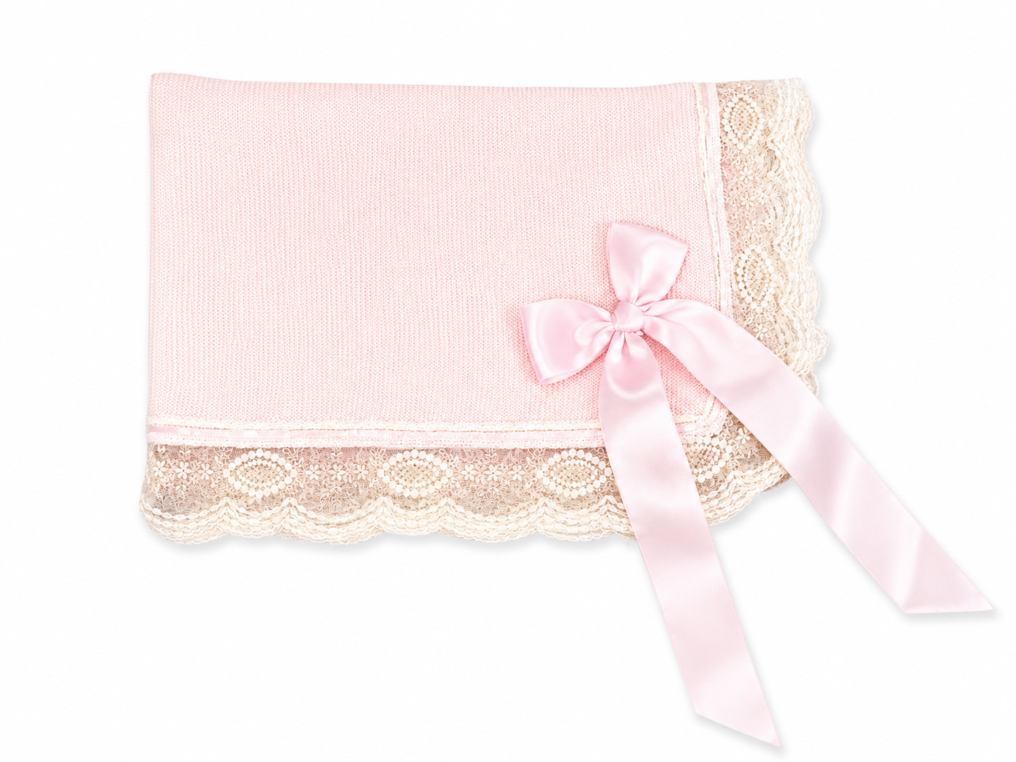 Pink With Flowers Blanket