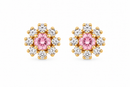 Gold & Silver Butterflies 14Kt. Earrings