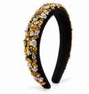 Black Floral Sequin Headband