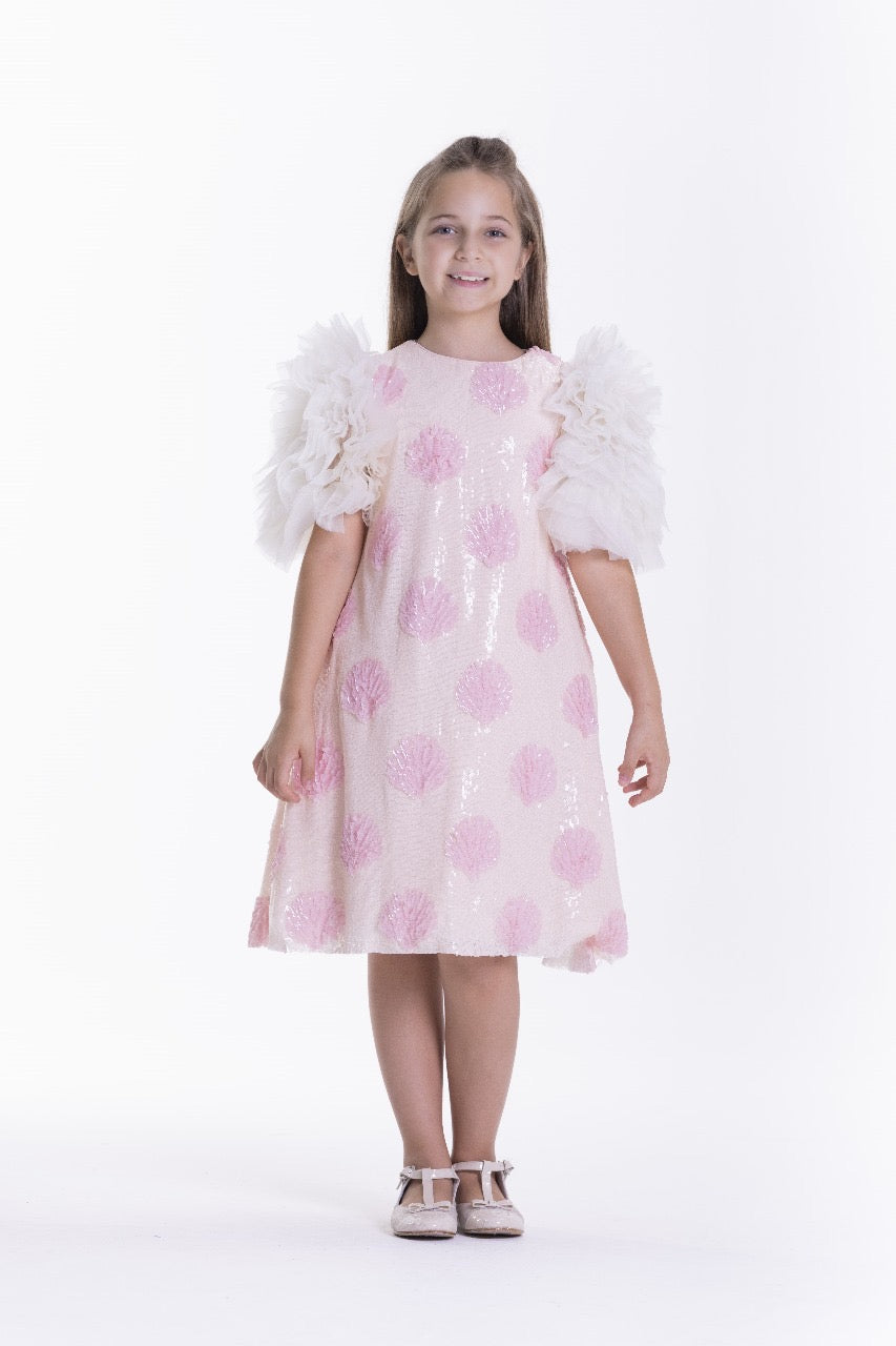 Pink Sequins Dress