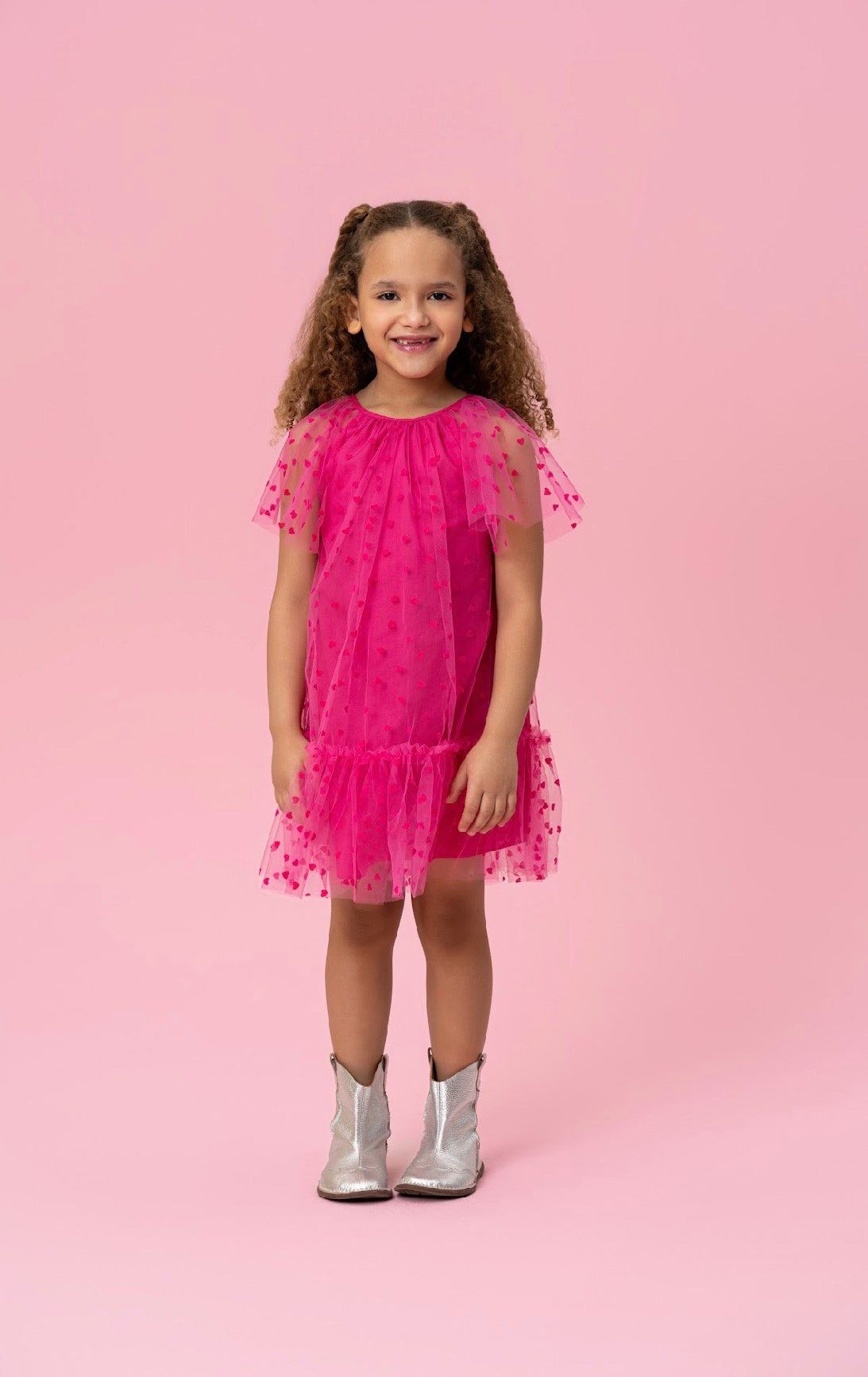 Hot Pink With Hearts Dress