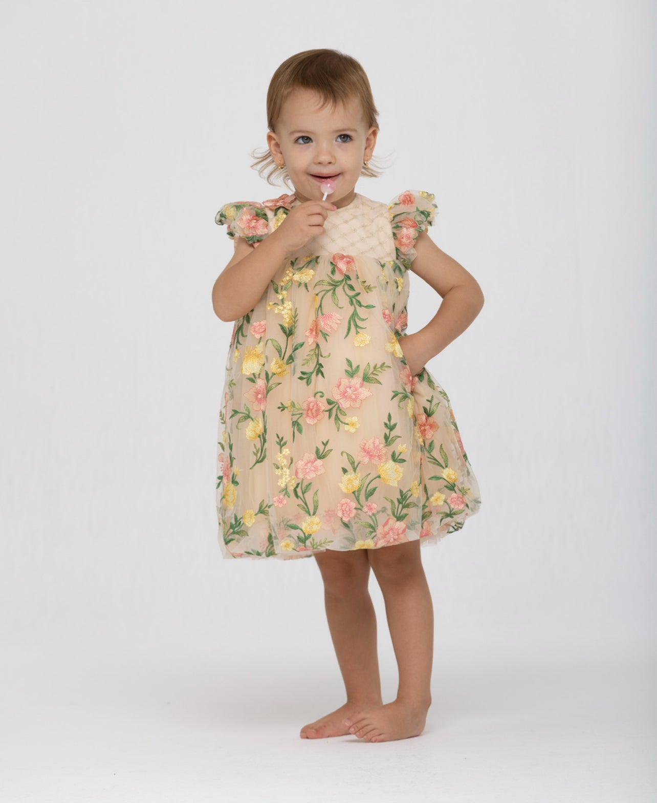 Flowers In Color Baby Dress