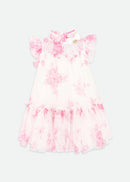 Marigold Roses Dress Snowdrop Pink