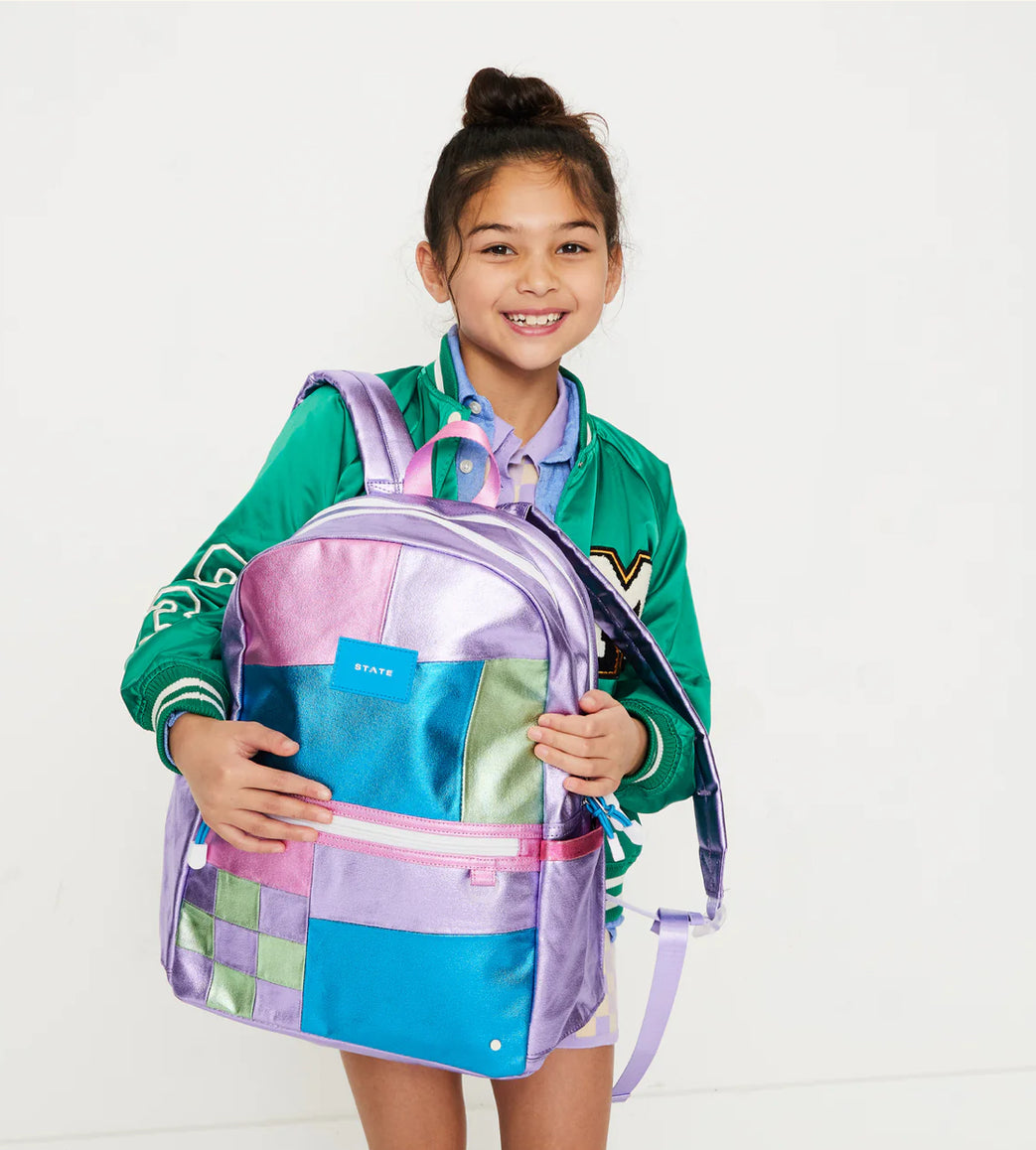 Kane Double Pocket Large Backpack Patchwork