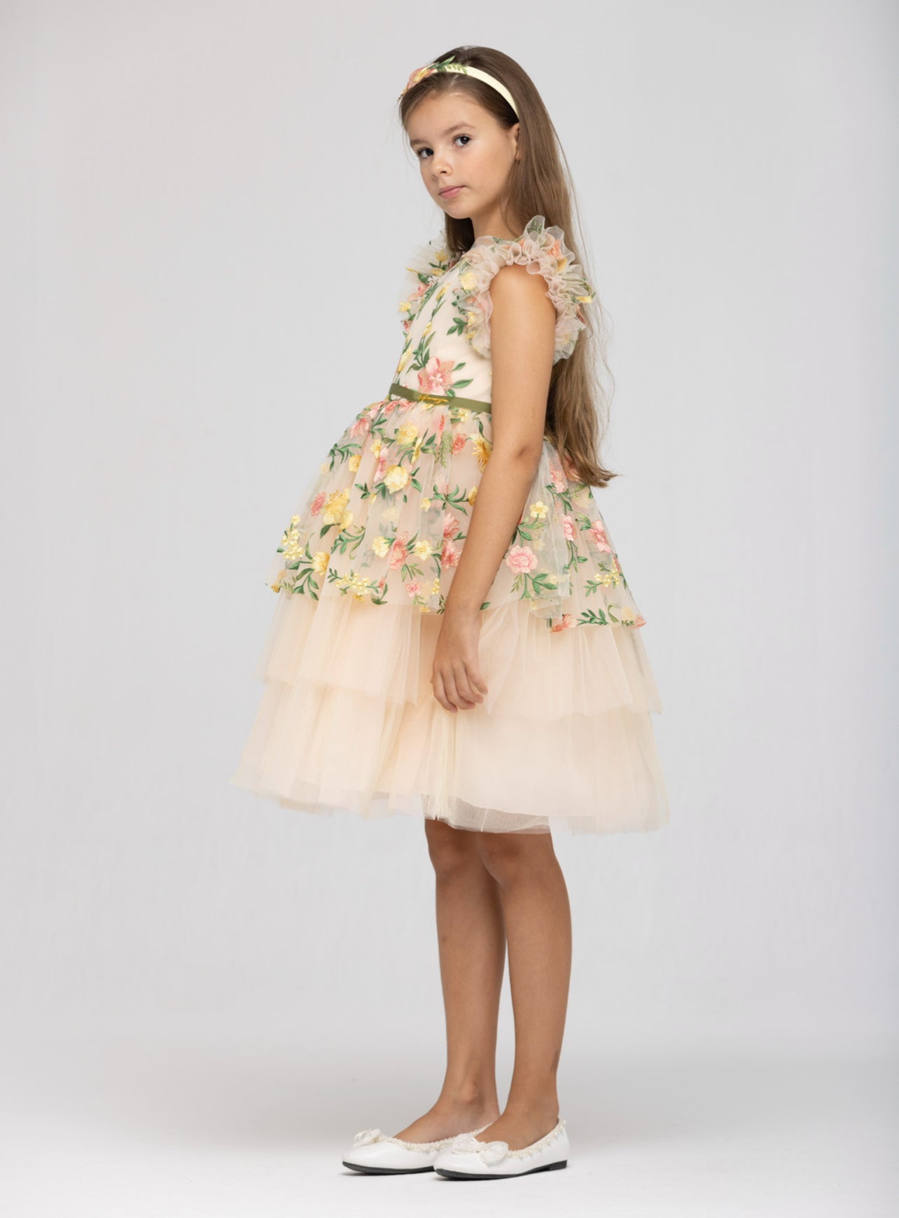 Flowers In Color Girl Dress