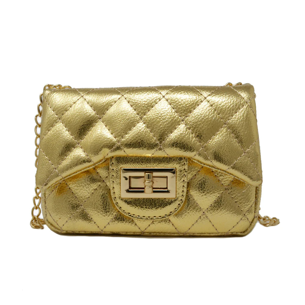 Classic Metallic Mini Bag - Gold