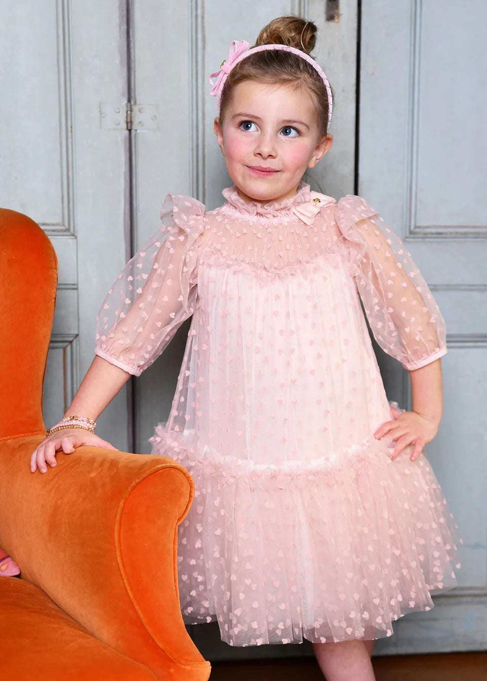 Myrtle Blush Hearts Dress
