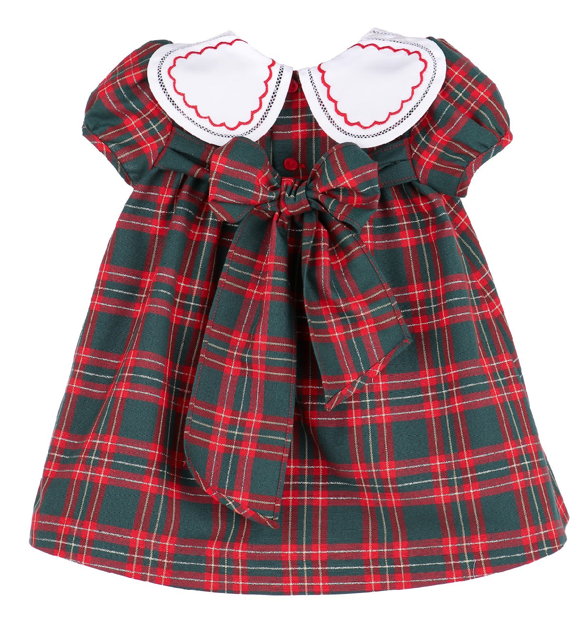 Holiday Plaid Petal Float Dress