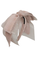 Primrose Bow Headband - Mushroom Taupe