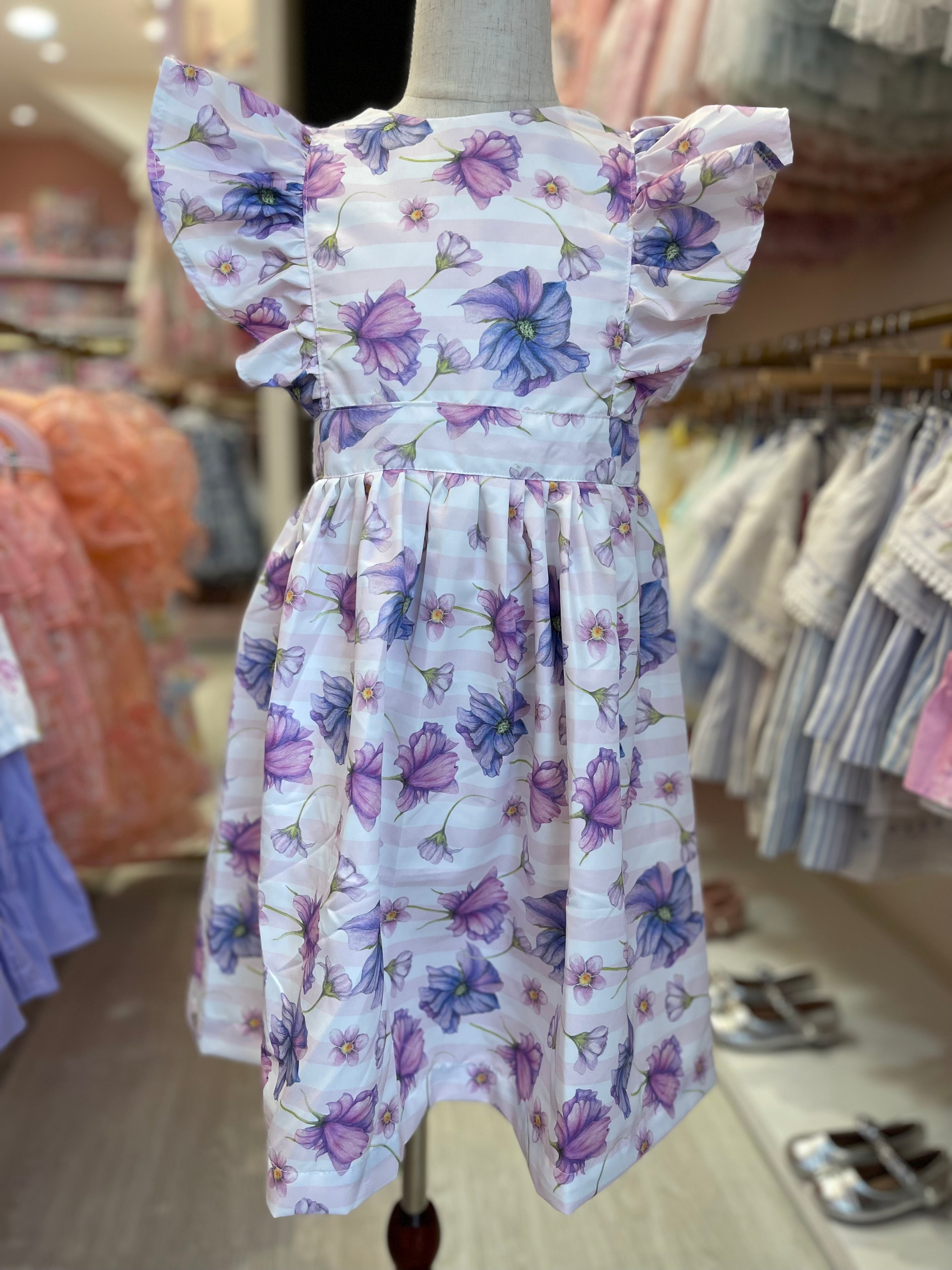 Purple Flowers Dress