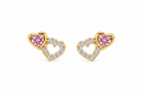 Little Hearts 14Kt. Earrings