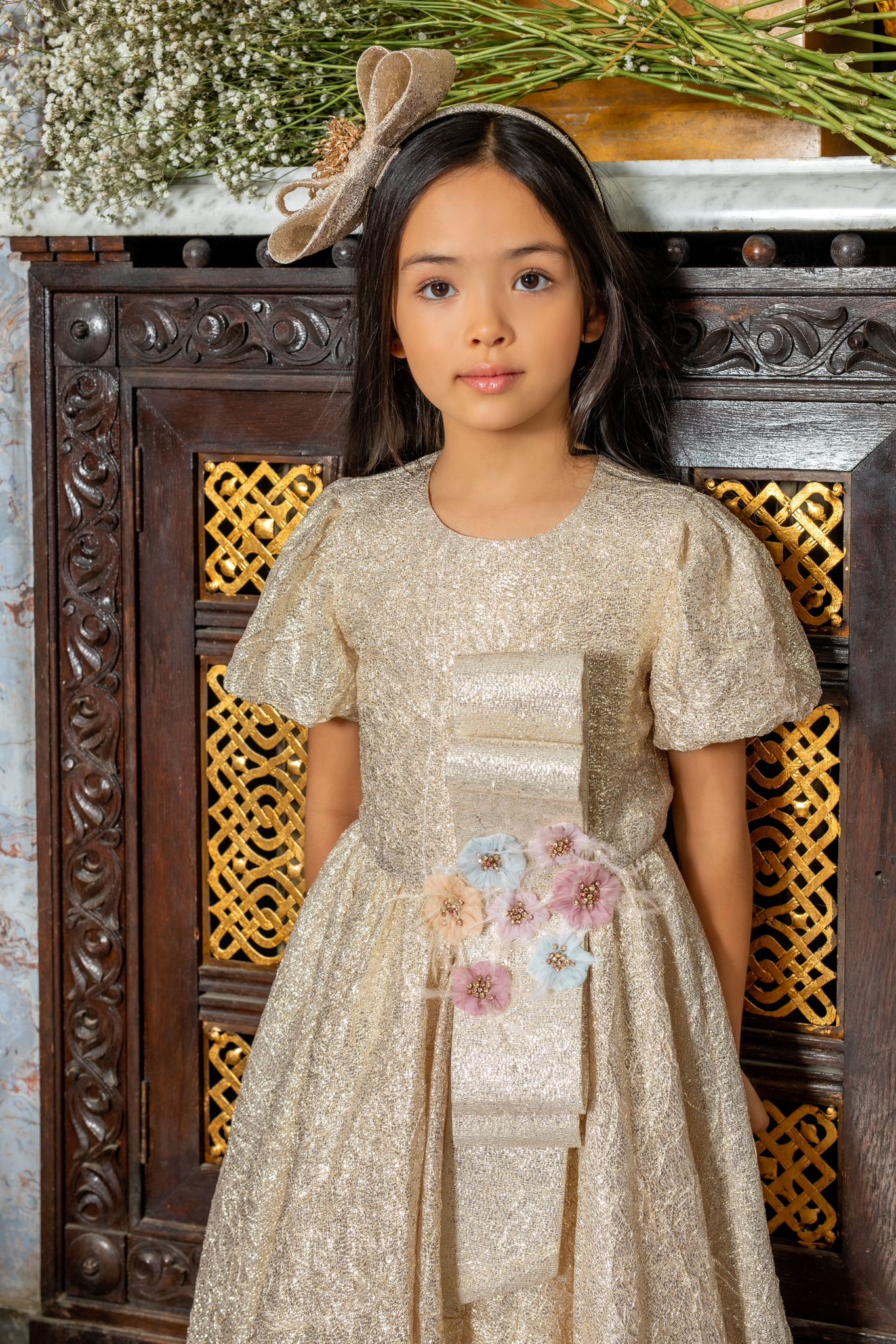 Elegant Golden Girl Dress Elegant Golden Girl Dress