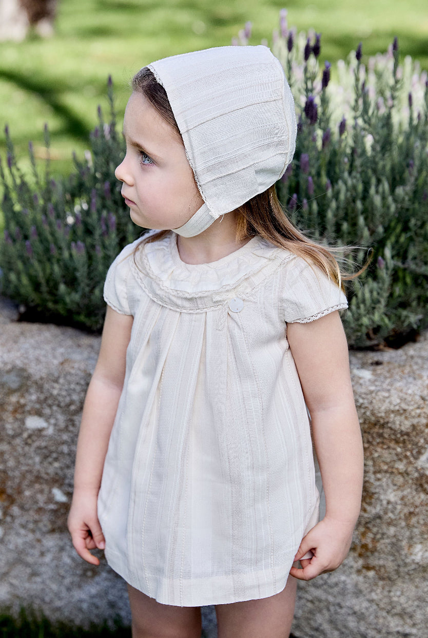 Lilac- White Baby Dress