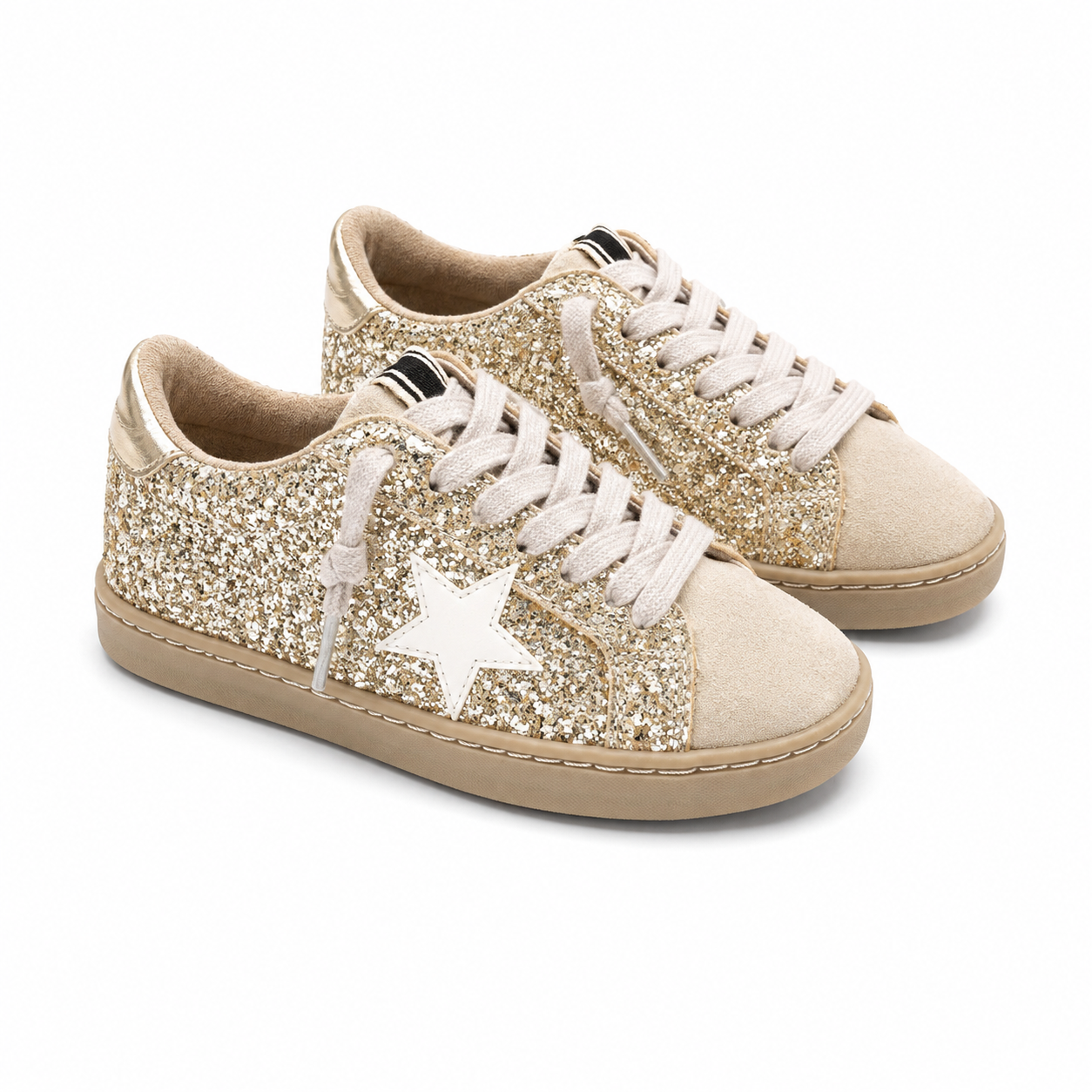 Paula Mini Sneakers - Golden Glitter