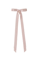 Matilda Satin Long Tail Bow - Vainilla