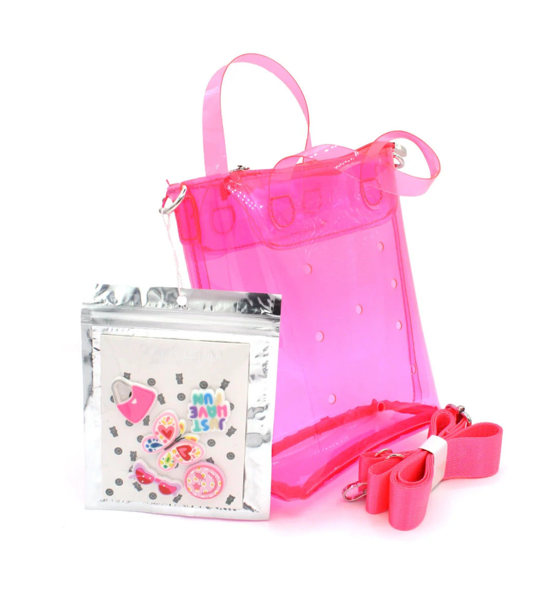 Fuchsia Transparent Bag