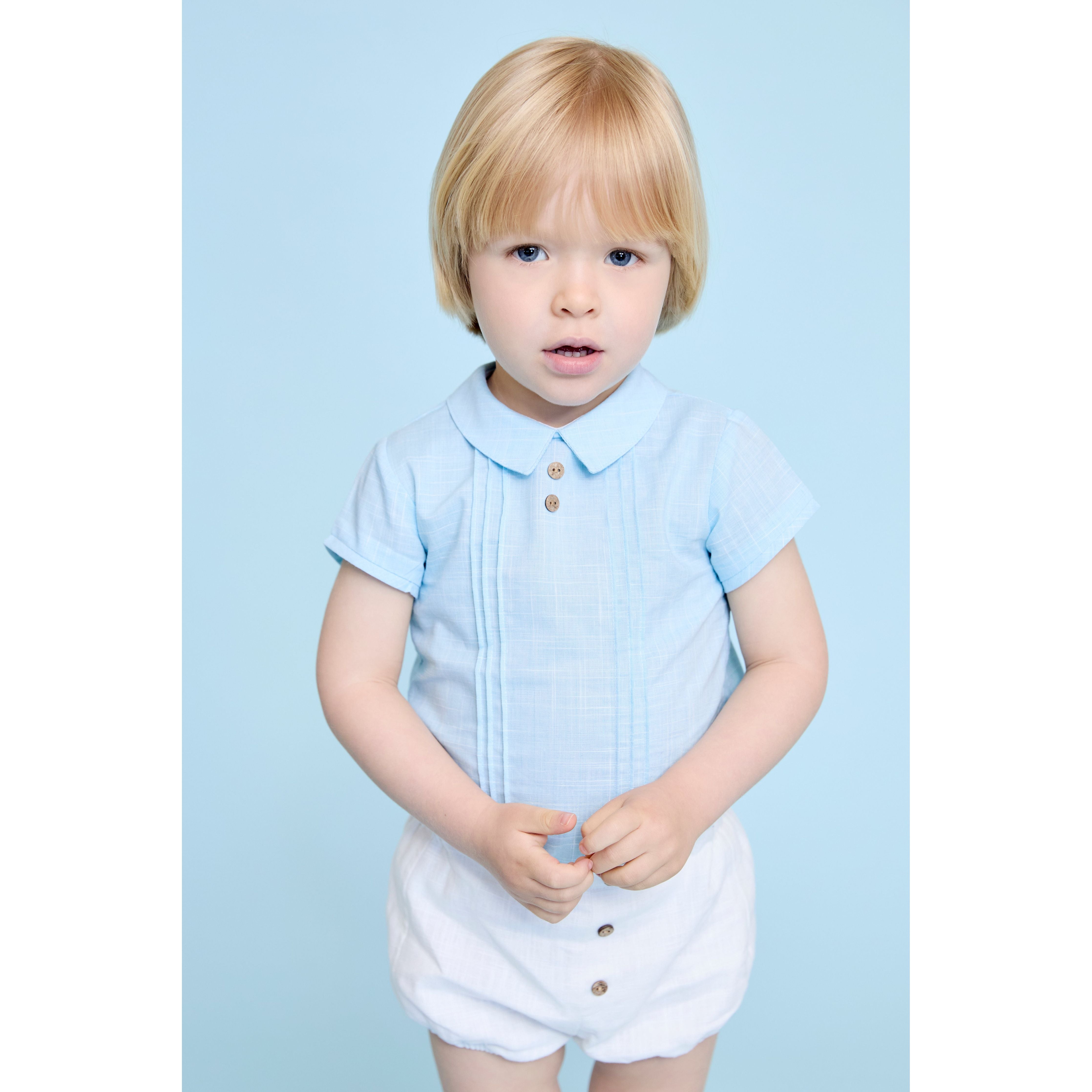 Light blue baby boy set