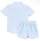 Blue Lines Baby Set