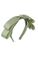 Heather Satin Headband - Green Spring Moss