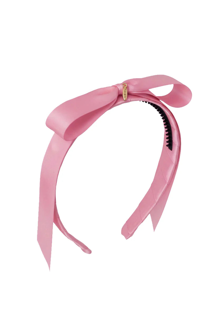 Matilda Satin Headband - Dusty Rose Mauve