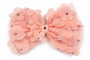Blush Petal Rhinestone Bow