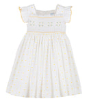 Daisies Smock Yellow Dress