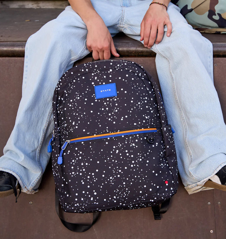 Speckled Double Pocket Backpack