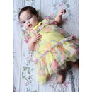 Yellow Rosebud Flower Baby Dress