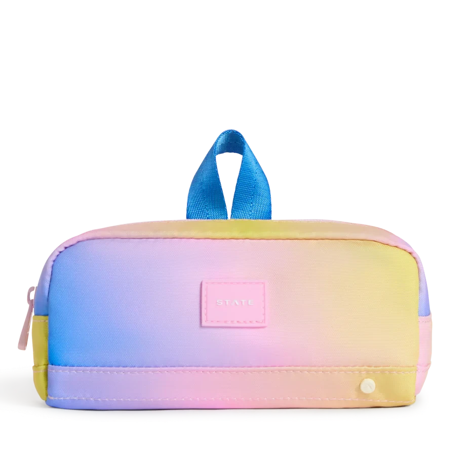 Clinton Pencil Case Blue/Pink/Yellow Gradient