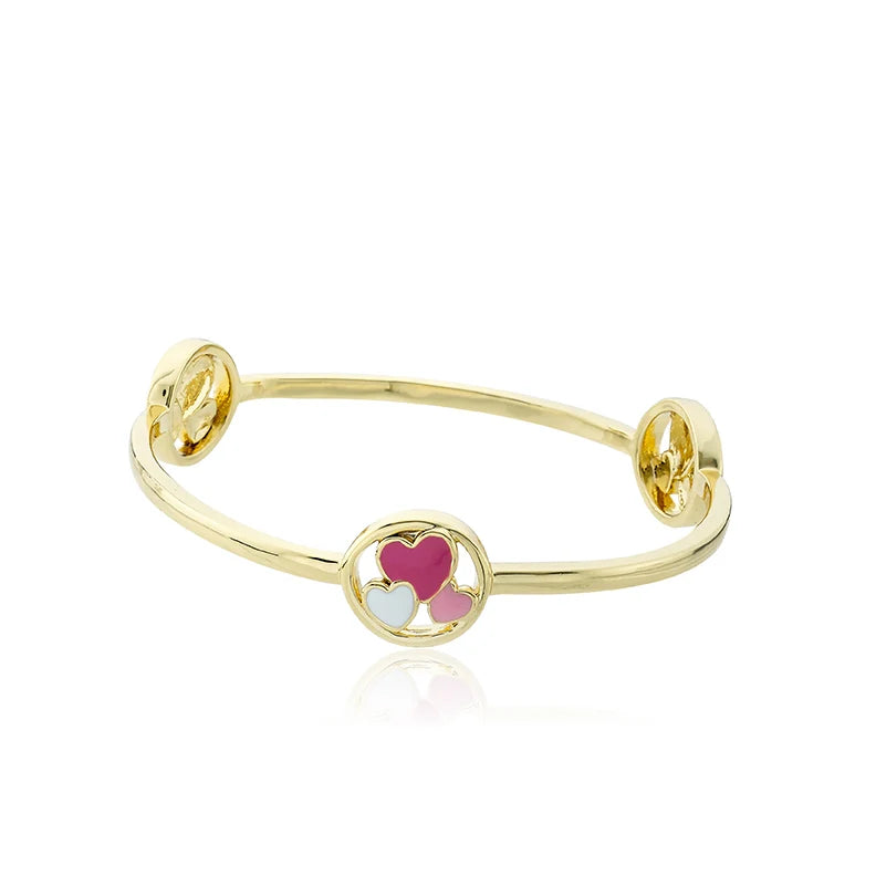 Hearts Disc Bangle