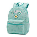 Daisy Happy Aqua Canvas Backpack