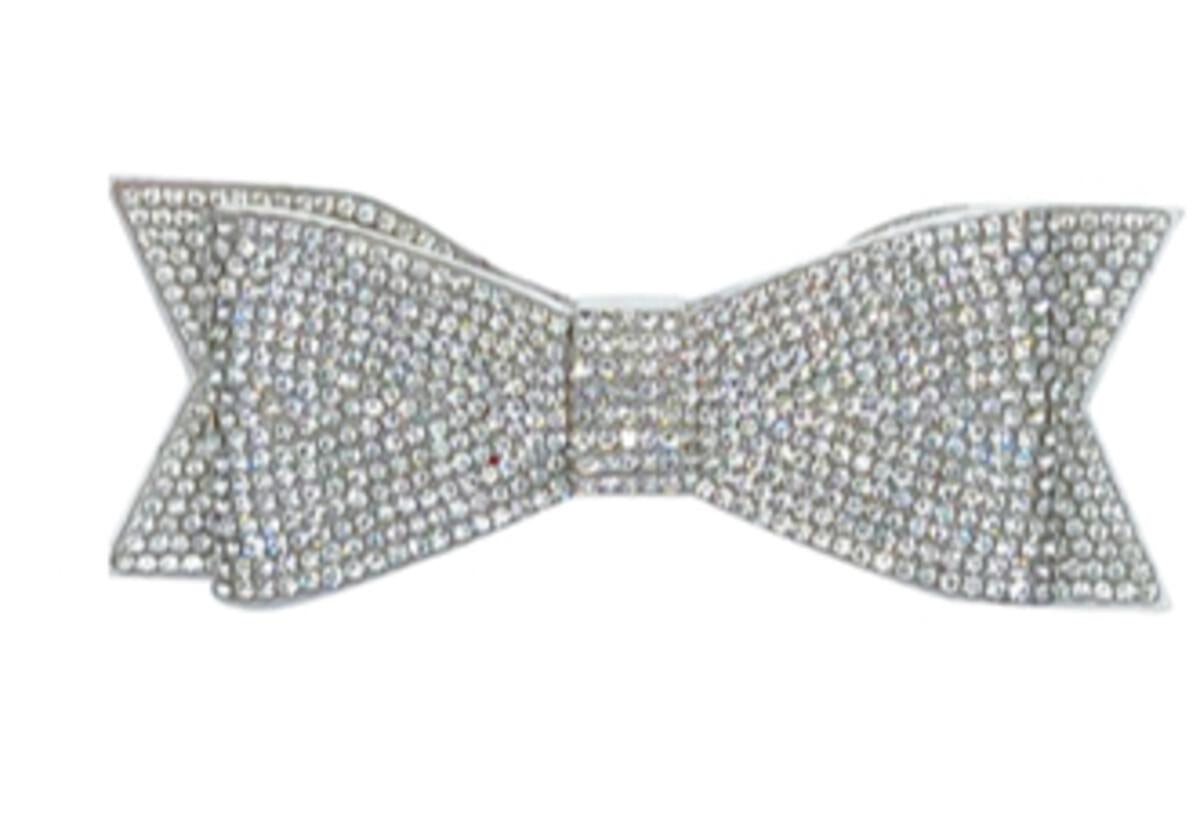 Fully Crystallized Bow - Silver