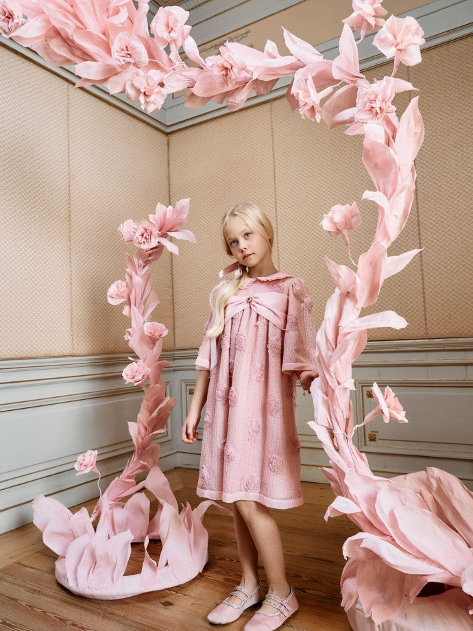 Pale Rose With Big Bow Dress