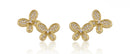 Double Butterfly Stud Earrings