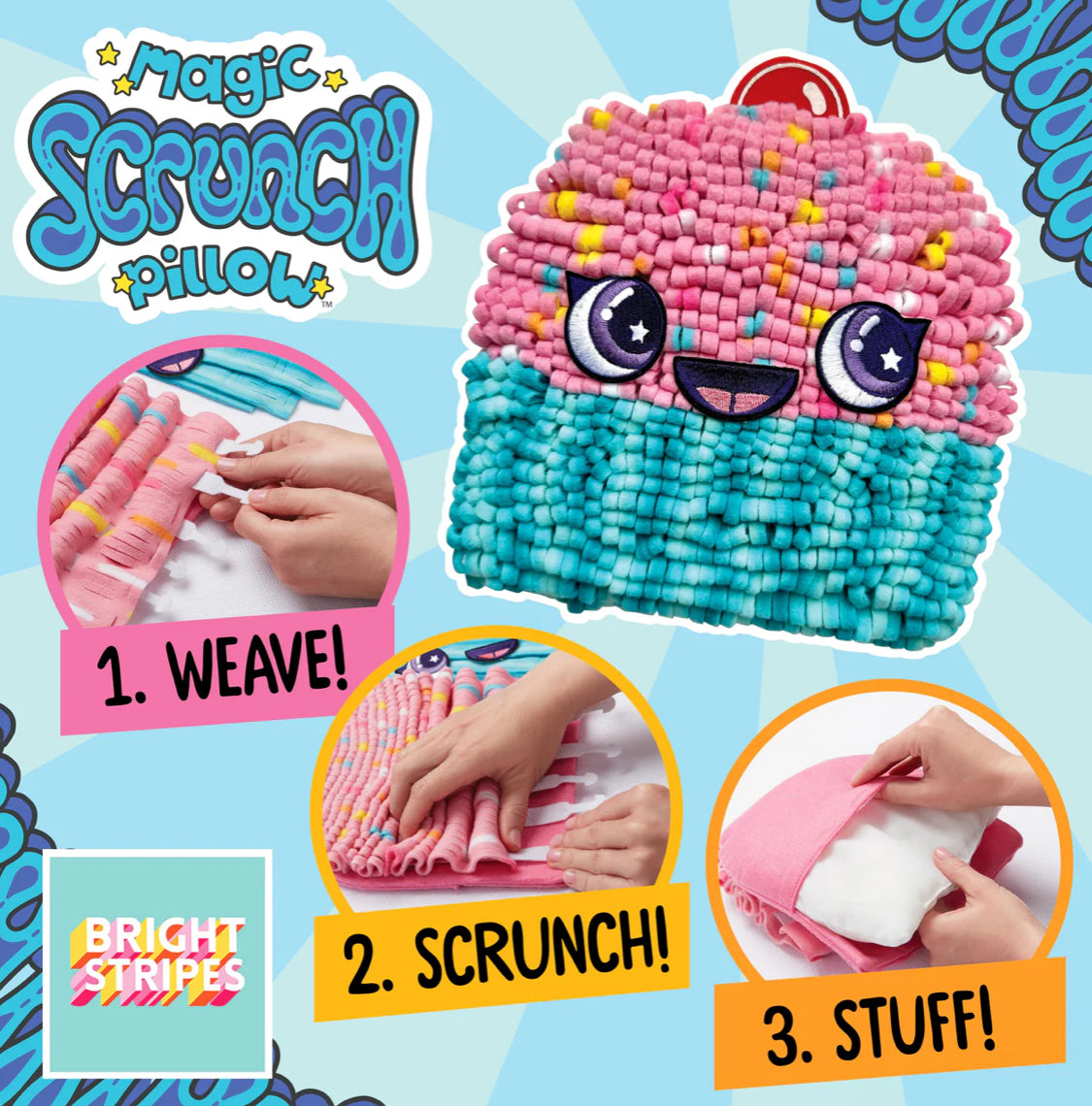 Magic Scrunch Pillow: Cupcake