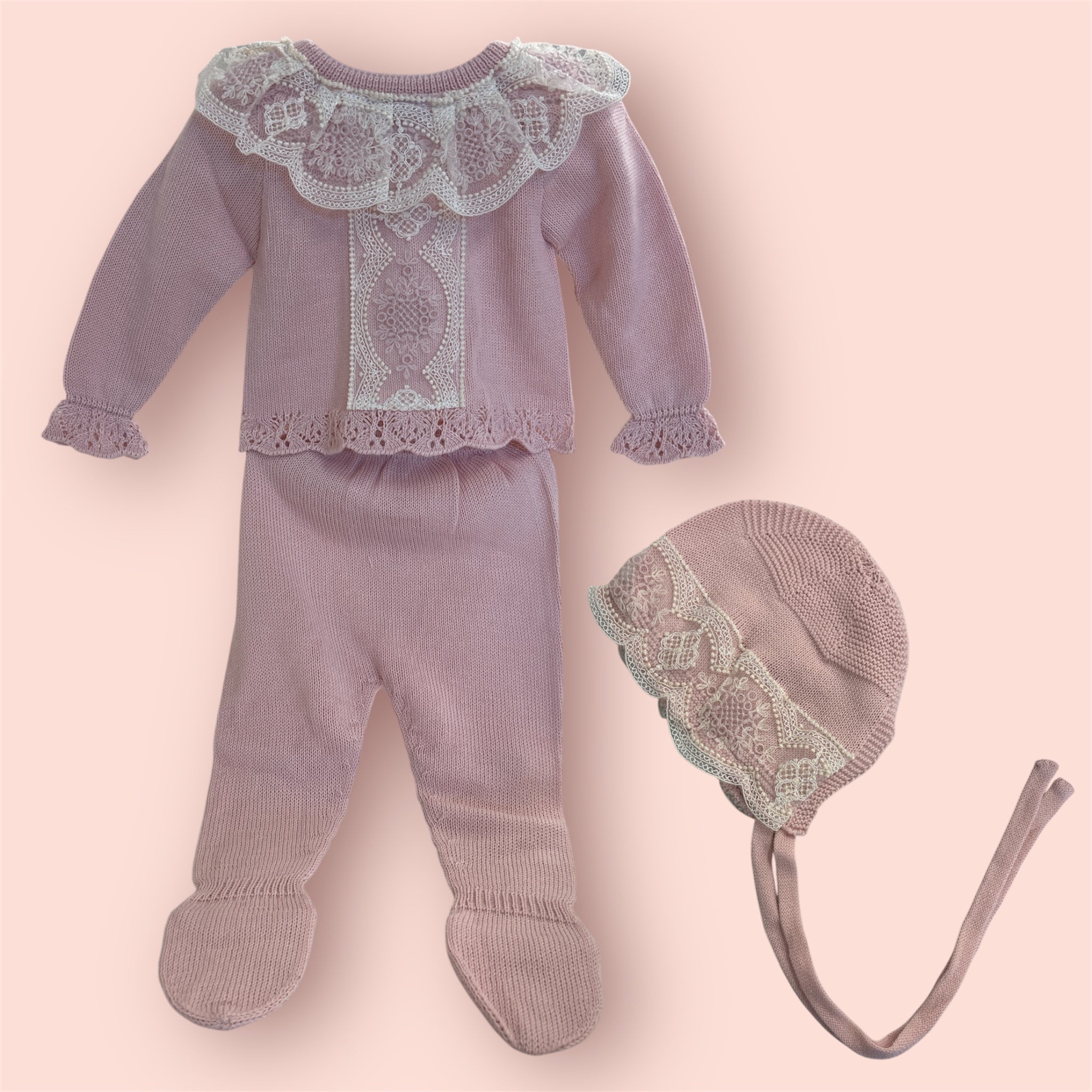 Pink Rose Baby Girl Set