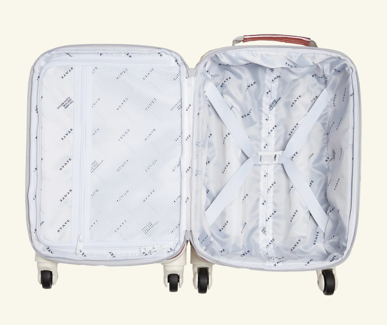 Mini Logan Carry-On Suitcase Pink/Silver
