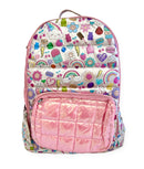 Puffy Print Pink Backpack