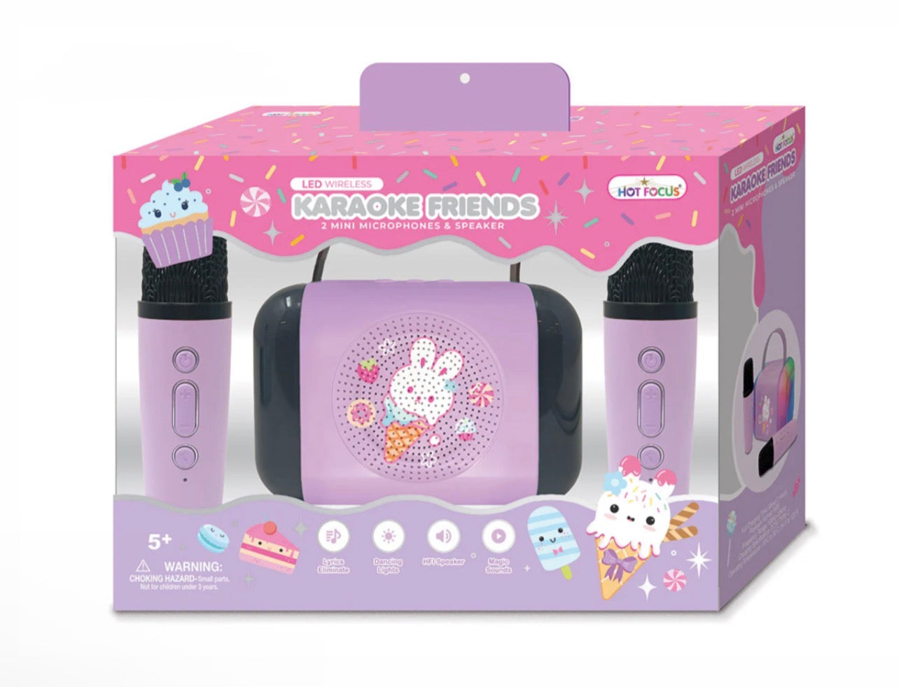 Karaoke Friends 2 Mini Microphones & Speaker - Sweet