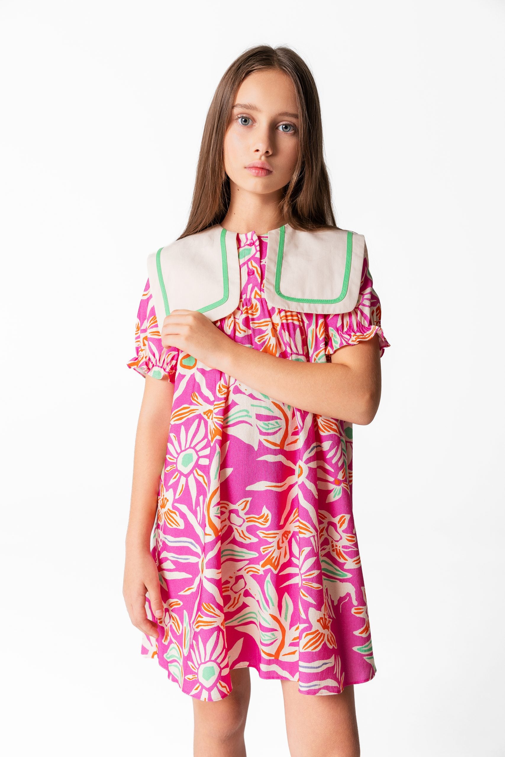 Pink Flowers Dress