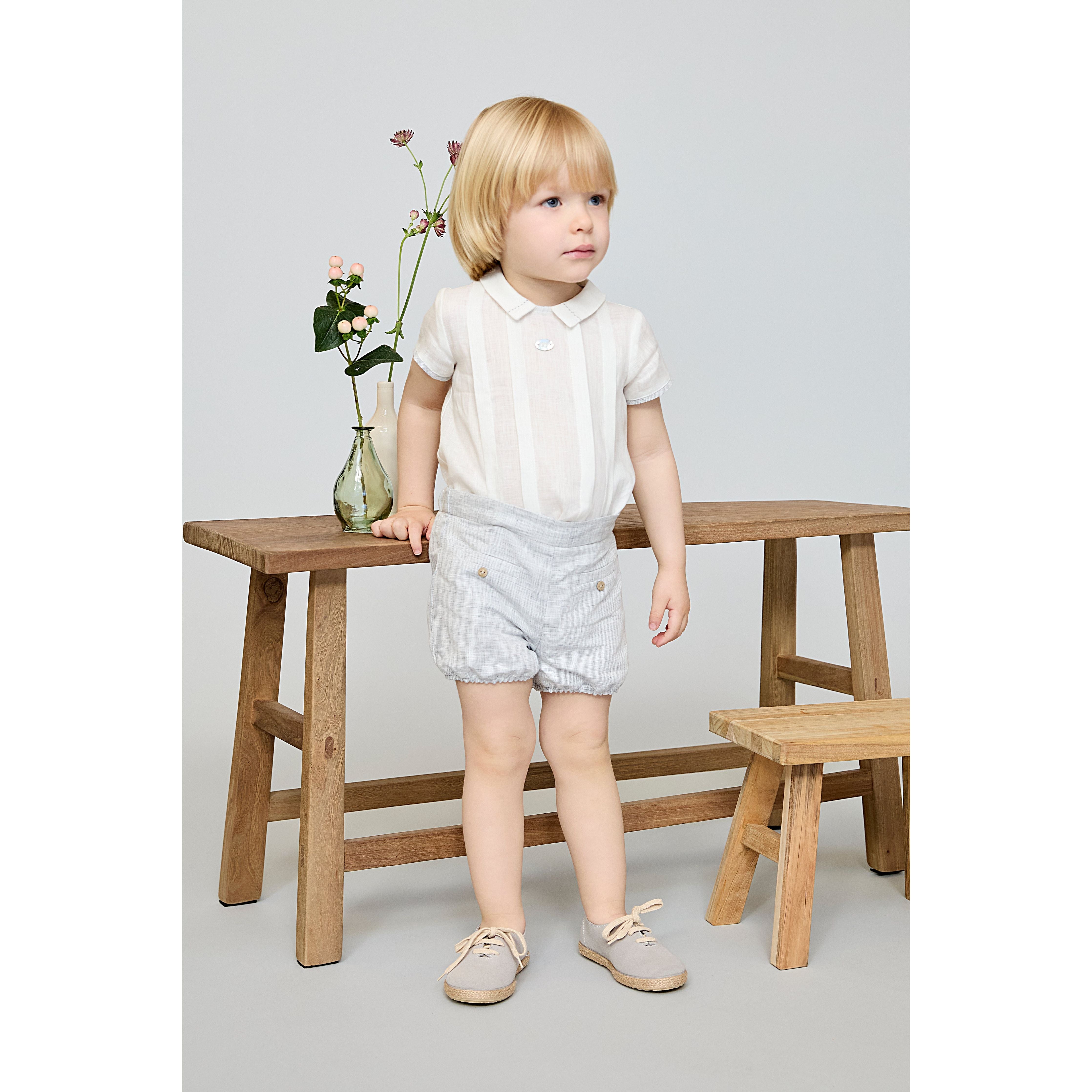 Grey baby boy set