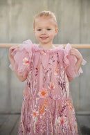 Heather Embroidery Border Dress